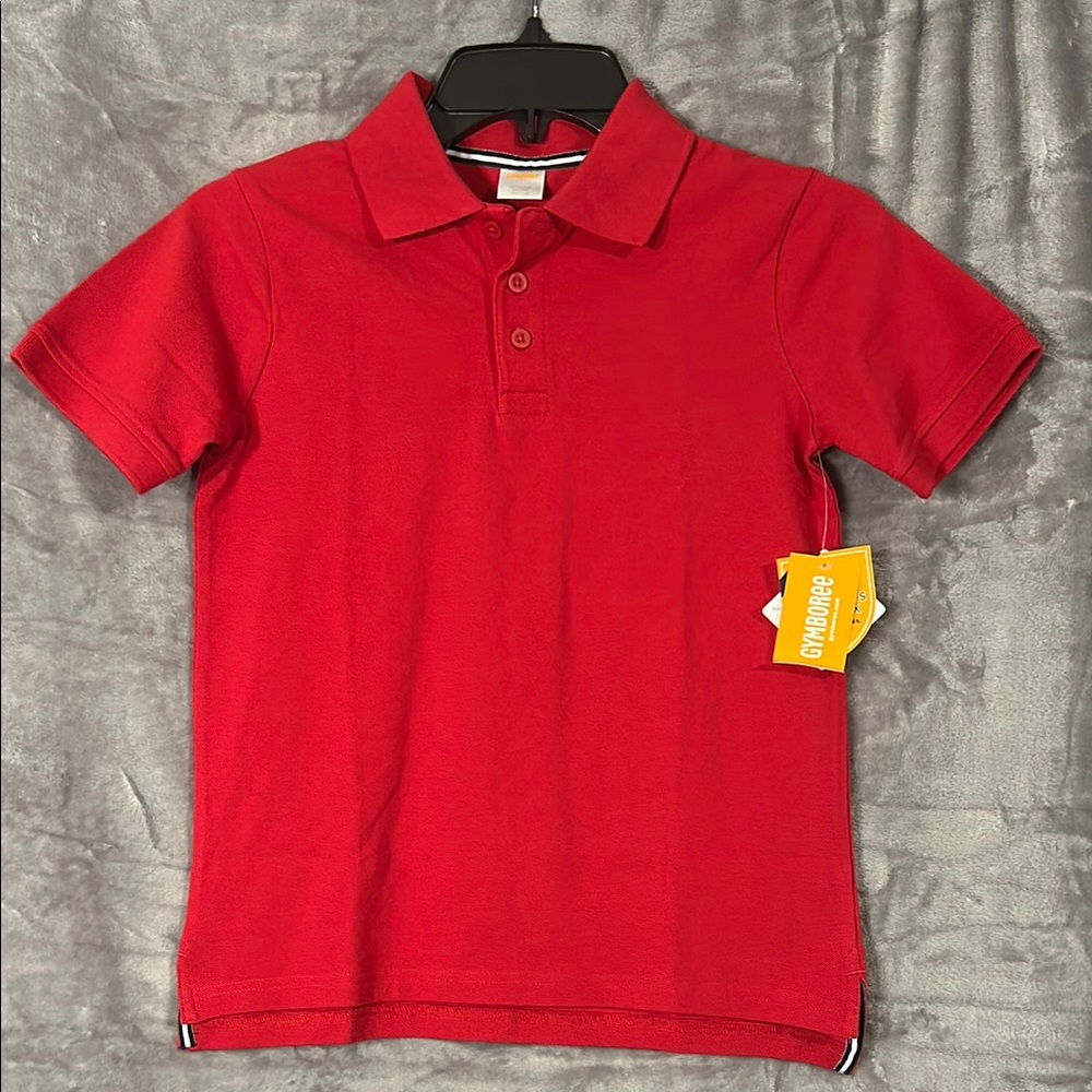 Gymboree Red Polo Shirt Classic Knit Design Uniform